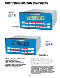 Thumbnail of document Data Sheet - FC-22-FS485 Mulifunction Flow Computers, with Liquid, Gas, Steam, Equations